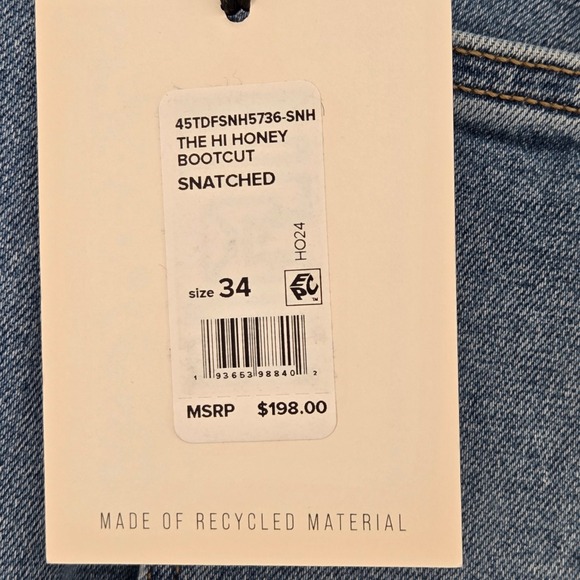 Joe's Jeans The Hi Honey Bootcut Snatched Womens 34 Blue High Rise Denim - Picture 3 of 10